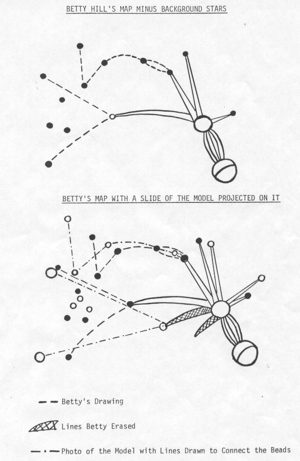 Betty's sketch and Mrs. Fish's model in comparison (drawings by Fish)(66936 Byte)